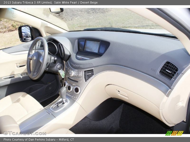 Satin White Pearl / Desert Beige 2013 Subaru Tribeca 3.6R Limited