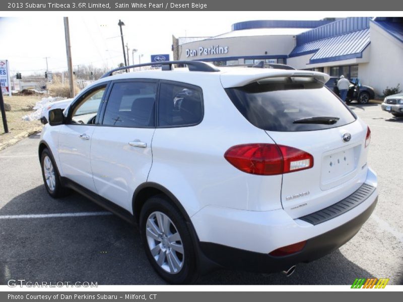Satin White Pearl / Desert Beige 2013 Subaru Tribeca 3.6R Limited