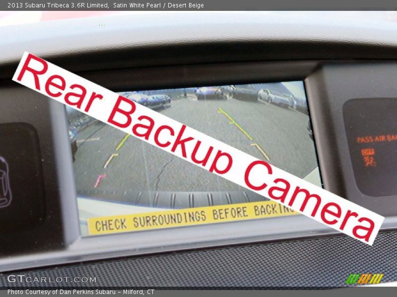 Satin White Pearl / Desert Beige 2013 Subaru Tribeca 3.6R Limited