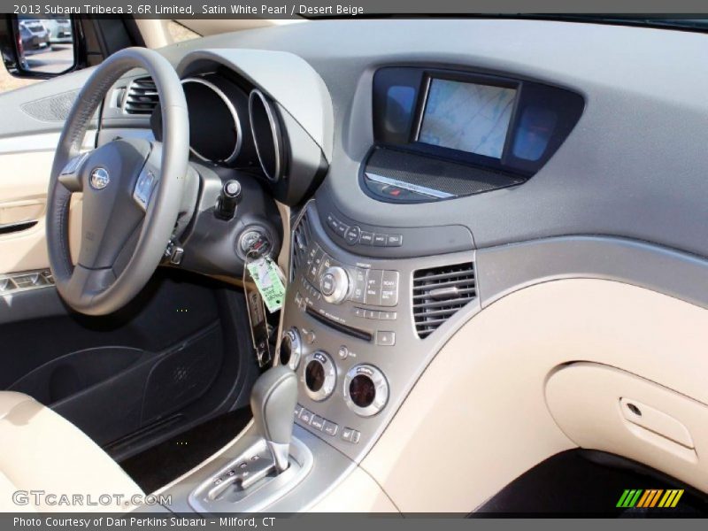 Satin White Pearl / Desert Beige 2013 Subaru Tribeca 3.6R Limited