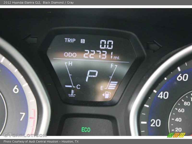 Black Diamond / Gray 2012 Hyundai Elantra GLS