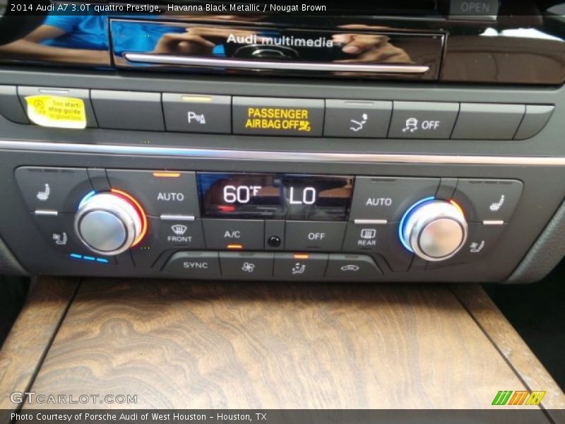 Havanna Black Metallic / Nougat Brown 2014 Audi A7 3.0T quattro Prestige