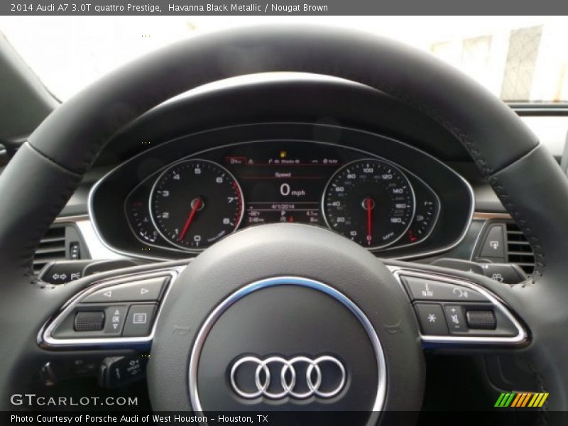 Havanna Black Metallic / Nougat Brown 2014 Audi A7 3.0T quattro Prestige