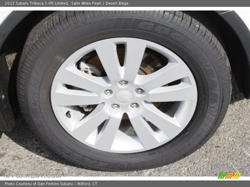 Satin White Pearl / Desert Beige 2013 Subaru Tribeca 3.6R Limited