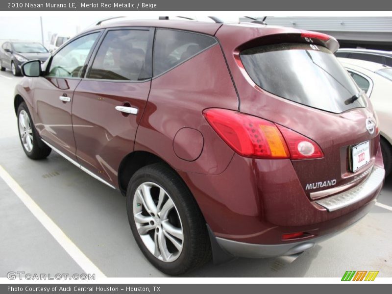 Merlot Red Metallic / Beige 2010 Nissan Murano LE