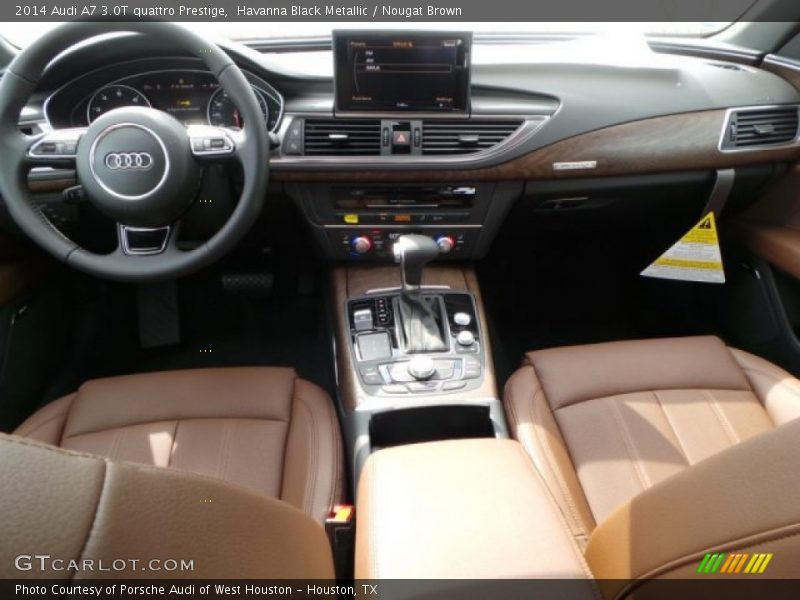 Havanna Black Metallic / Nougat Brown 2014 Audi A7 3.0T quattro Prestige