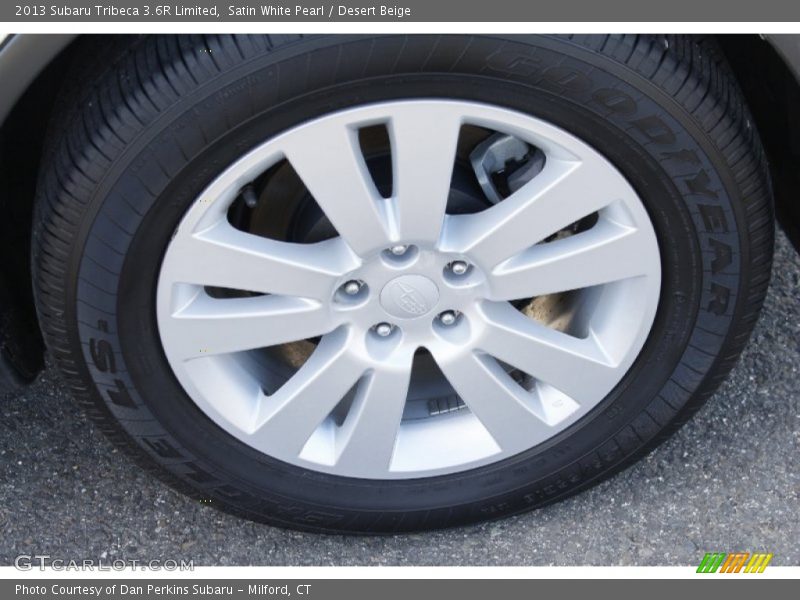 Satin White Pearl / Desert Beige 2013 Subaru Tribeca 3.6R Limited