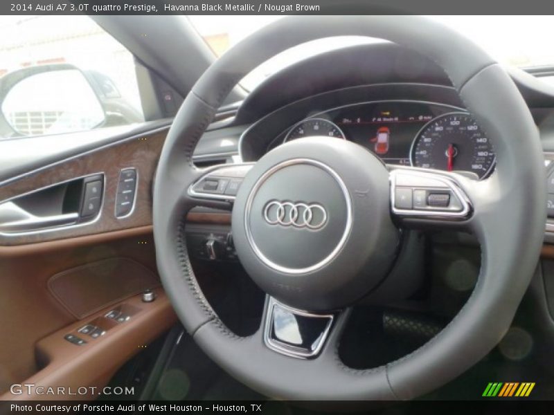 Havanna Black Metallic / Nougat Brown 2014 Audi A7 3.0T quattro Prestige