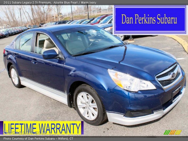 Azurite Blue Pearl / Warm Ivory 2011 Subaru Legacy 2.5i Premium