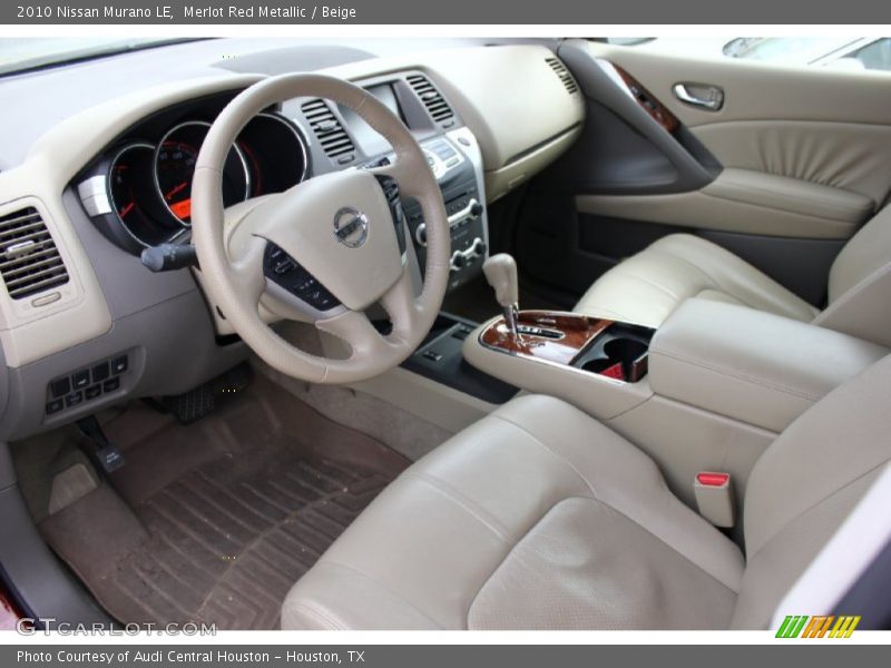 Merlot Red Metallic / Beige 2010 Nissan Murano LE