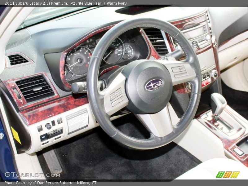 Azurite Blue Pearl / Warm Ivory 2011 Subaru Legacy 2.5i Premium