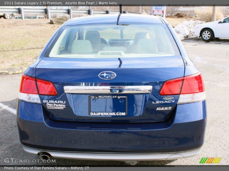 Azurite Blue Pearl / Warm Ivory 2011 Subaru Legacy 2.5i Premium