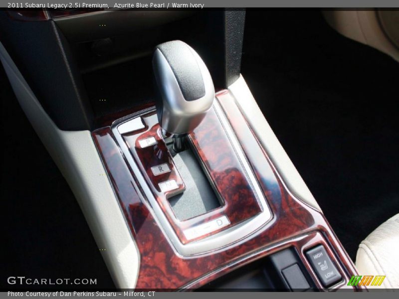 Azurite Blue Pearl / Warm Ivory 2011 Subaru Legacy 2.5i Premium