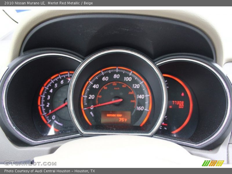 Merlot Red Metallic / Beige 2010 Nissan Murano LE
