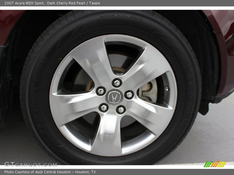 Dark Cherry Red Pearl / Taupe 2007 Acura MDX Sport