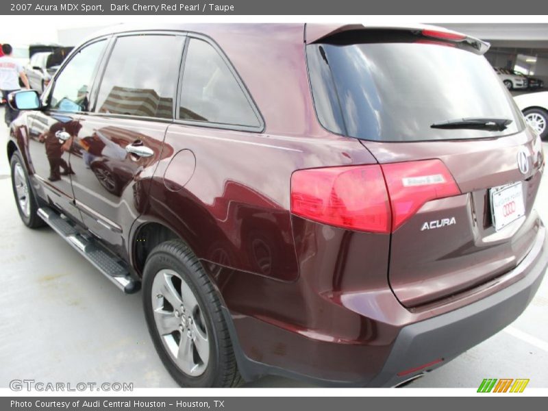 Dark Cherry Red Pearl / Taupe 2007 Acura MDX Sport