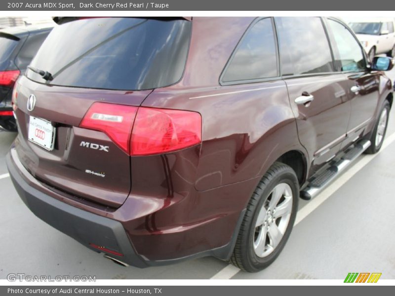 Dark Cherry Red Pearl / Taupe 2007 Acura MDX Sport