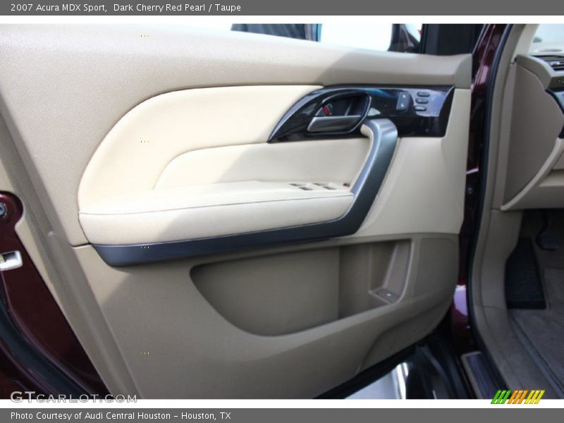 Dark Cherry Red Pearl / Taupe 2007 Acura MDX Sport