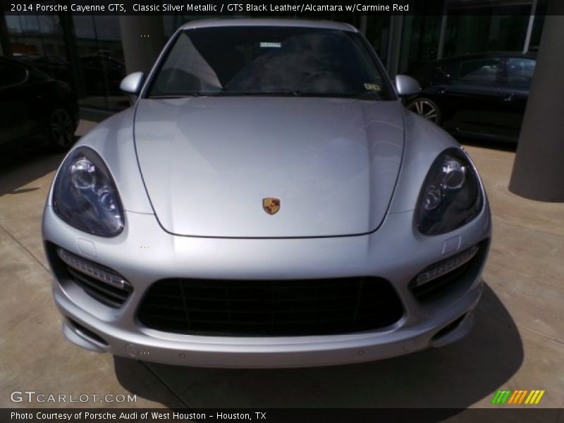 Classic Silver Metallic / GTS Black Leather/Alcantara w/Carmine Red 2014 Porsche Cayenne GTS