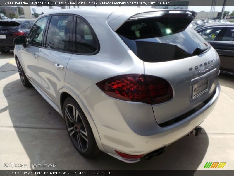 Classic Silver Metallic / GTS Black Leather/Alcantara w/Carmine Red 2014 Porsche Cayenne GTS