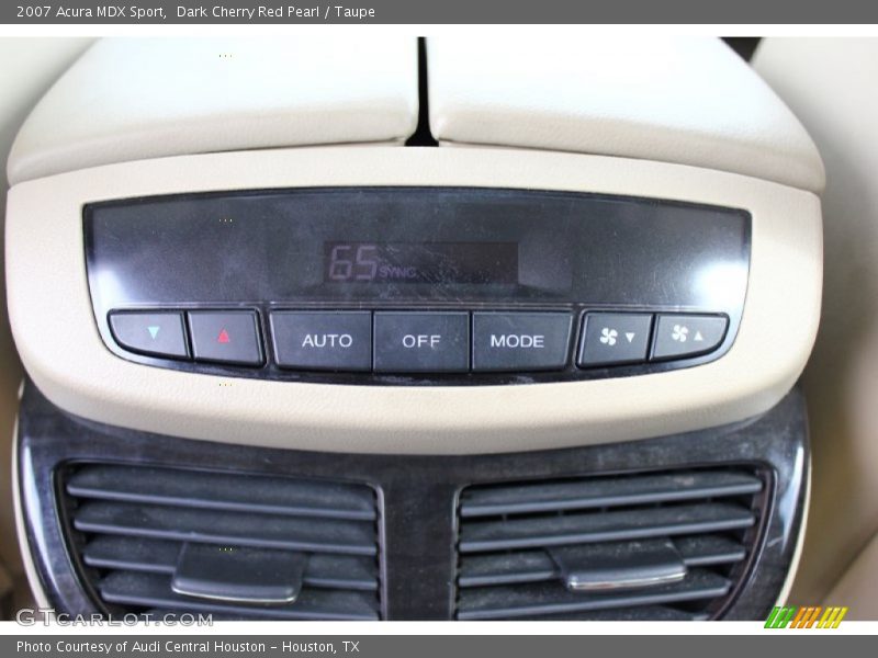 Dark Cherry Red Pearl / Taupe 2007 Acura MDX Sport