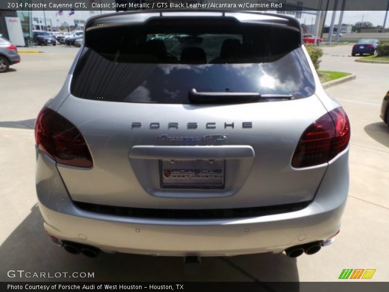 Classic Silver Metallic / GTS Black Leather/Alcantara w/Carmine Red 2014 Porsche Cayenne GTS