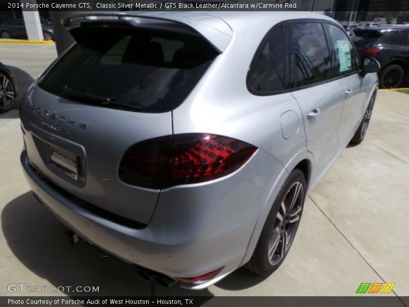 Classic Silver Metallic / GTS Black Leather/Alcantara w/Carmine Red 2014 Porsche Cayenne GTS