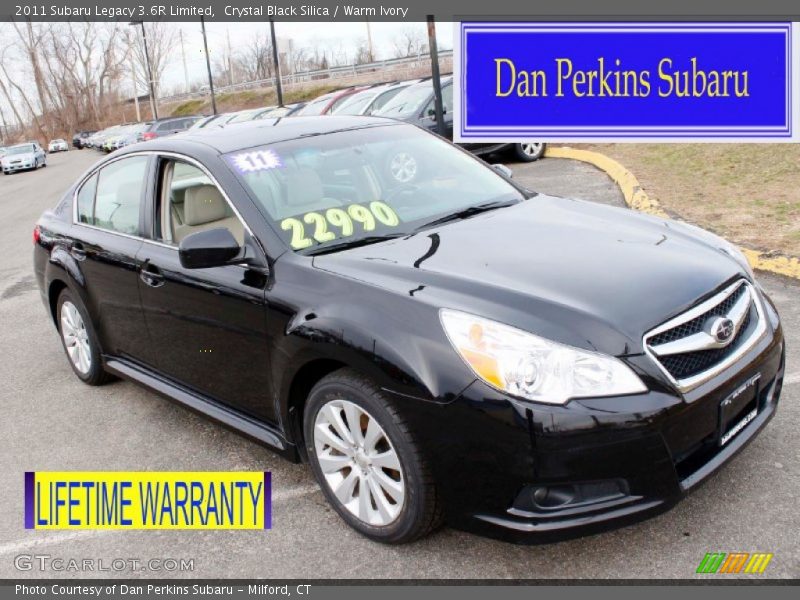 Crystal Black Silica / Warm Ivory 2011 Subaru Legacy 3.6R Limited