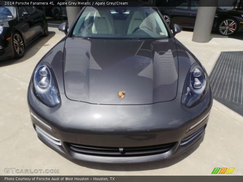 Agate Grey Metallic / Agate Grey/Cream 2014 Porsche Panamera 4S