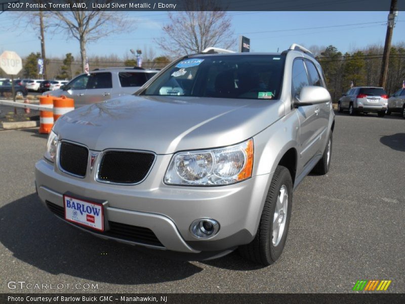 Liquid Silver Metallic / Ebony 2007 Pontiac Torrent AWD