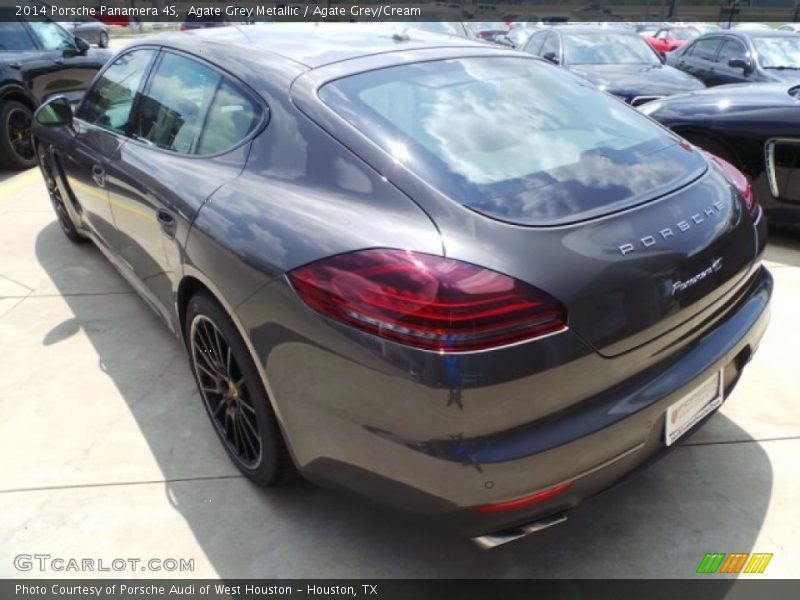 Agate Grey Metallic / Agate Grey/Cream 2014 Porsche Panamera 4S