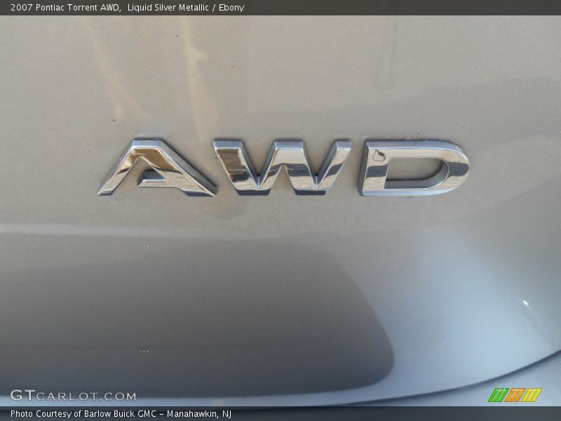 Liquid Silver Metallic / Ebony 2007 Pontiac Torrent AWD
