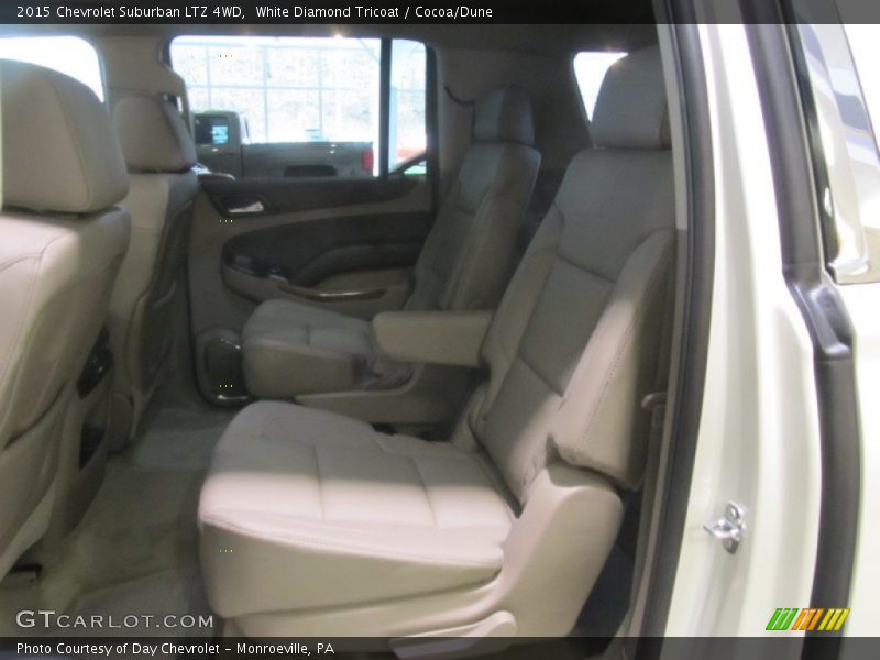 White Diamond Tricoat / Cocoa/Dune 2015 Chevrolet Suburban LTZ 4WD