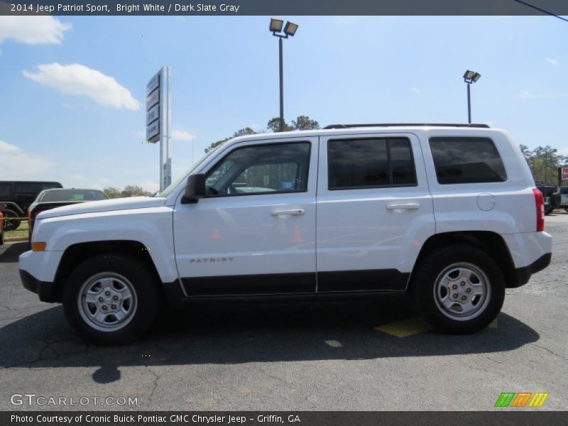 Bright White / Dark Slate Gray 2014 Jeep Patriot Sport