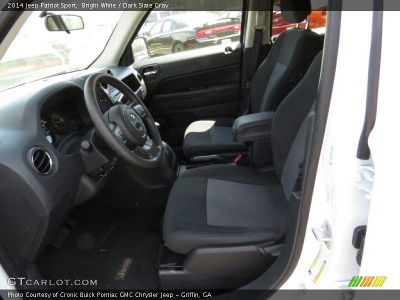 Bright White / Dark Slate Gray 2014 Jeep Patriot Sport