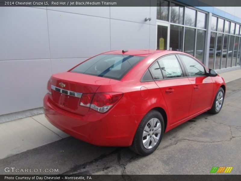 Red Hot / Jet Black/Medium Titanium 2014 Chevrolet Cruze LS