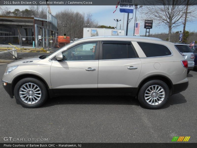 Gold Mist Metallic / Cashmere/Cocoa 2011 Buick Enclave CX