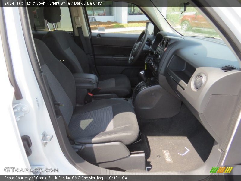 Bright White / Dark Slate Gray 2014 Jeep Patriot Sport