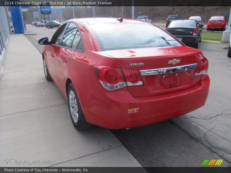 Red Hot / Jet Black/Medium Titanium 2014 Chevrolet Cruze LS