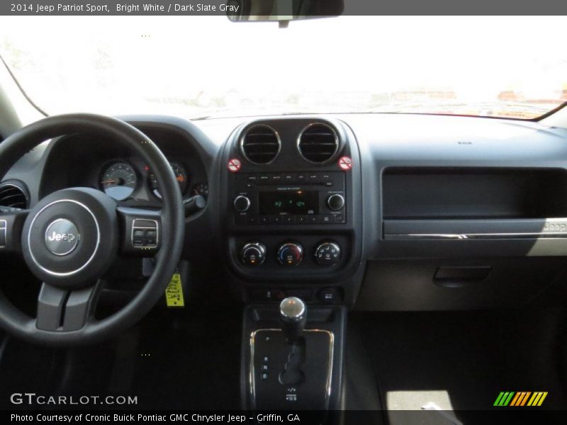 Bright White / Dark Slate Gray 2014 Jeep Patriot Sport