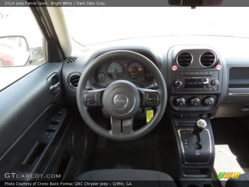 Bright White / Dark Slate Gray 2014 Jeep Patriot Sport