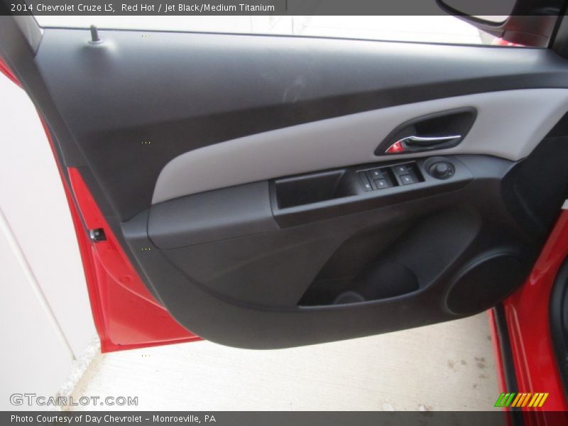 Red Hot / Jet Black/Medium Titanium 2014 Chevrolet Cruze LS