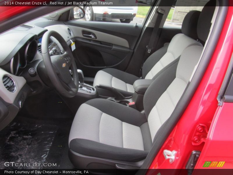 Red Hot / Jet Black/Medium Titanium 2014 Chevrolet Cruze LS