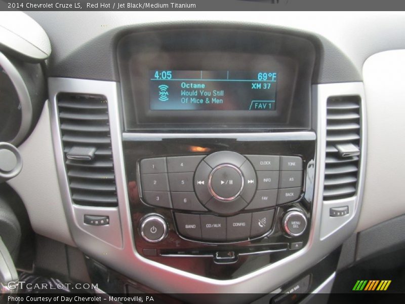 Red Hot / Jet Black/Medium Titanium 2014 Chevrolet Cruze LS