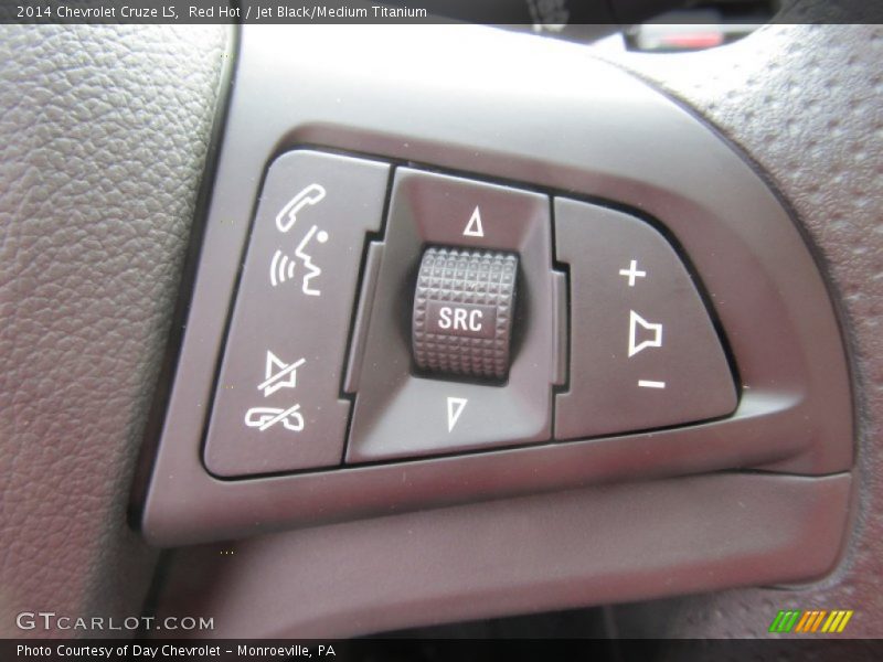 Red Hot / Jet Black/Medium Titanium 2014 Chevrolet Cruze LS