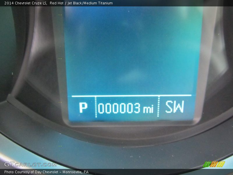 Red Hot / Jet Black/Medium Titanium 2014 Chevrolet Cruze LS