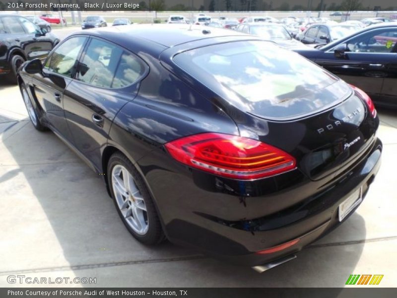 Black / Luxor Beige 2014 Porsche Panamera