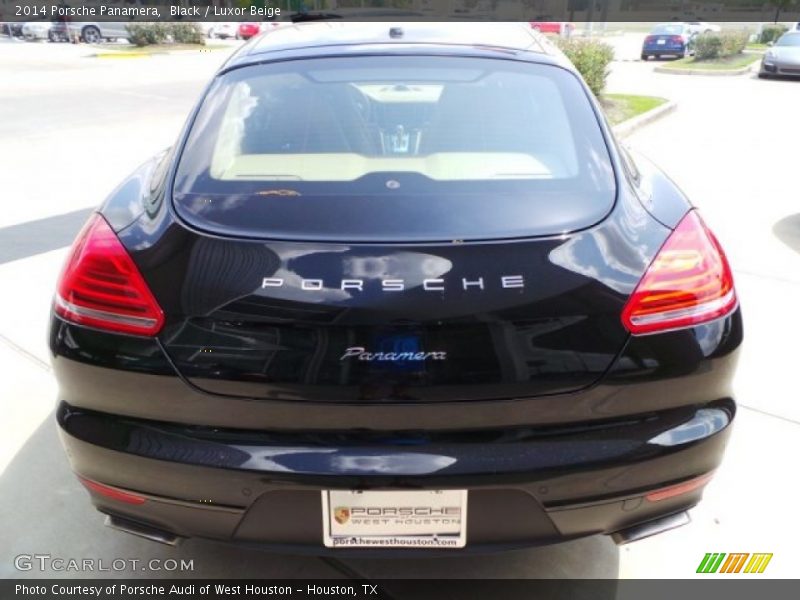 Black / Luxor Beige 2014 Porsche Panamera