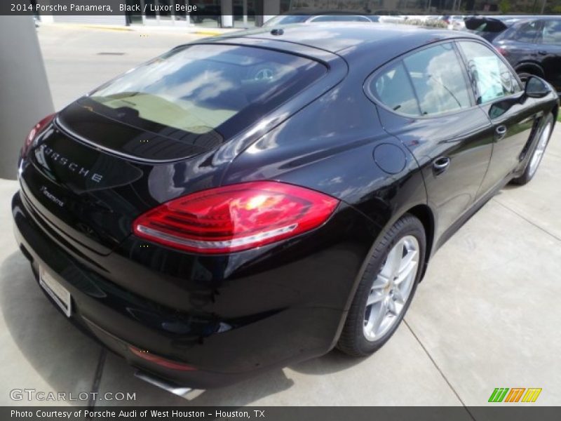 Black / Luxor Beige 2014 Porsche Panamera