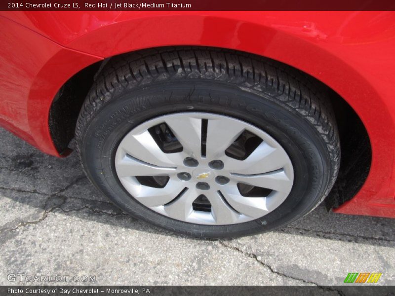 Red Hot / Jet Black/Medium Titanium 2014 Chevrolet Cruze LS
